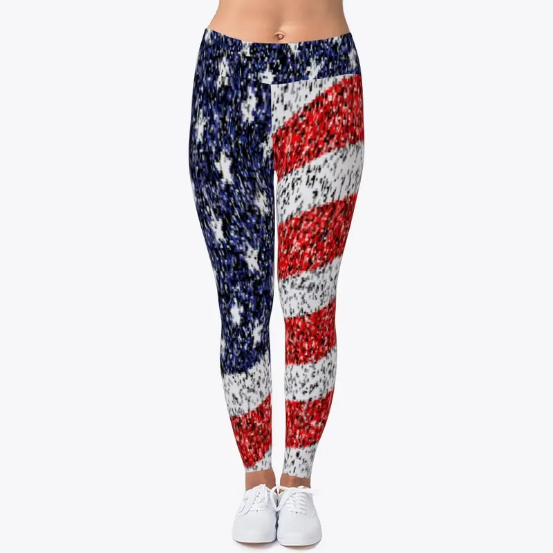 American flag leggings