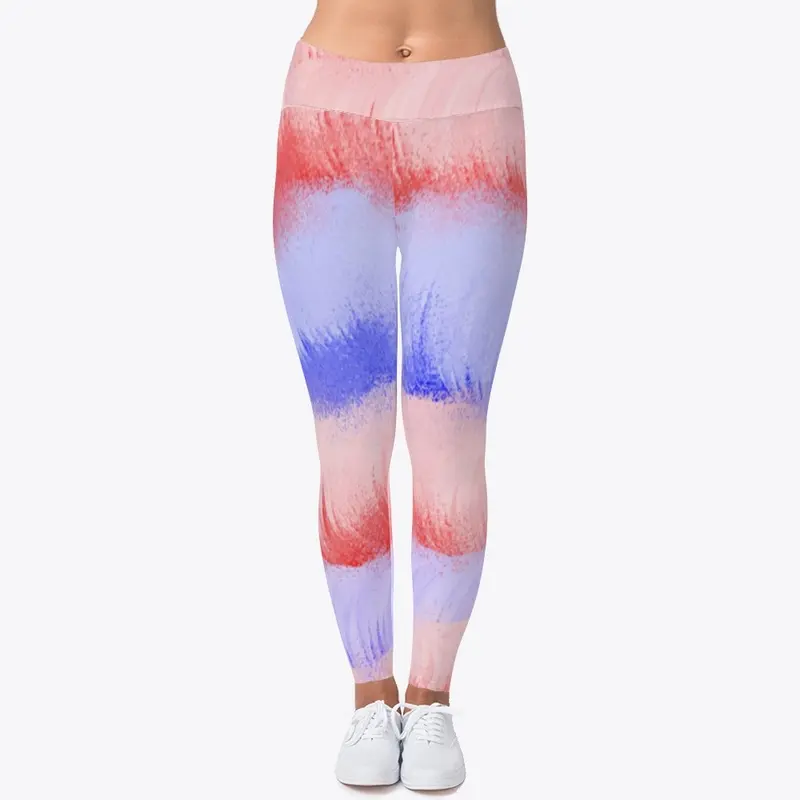 Red White and Blue 4th of July Leggings